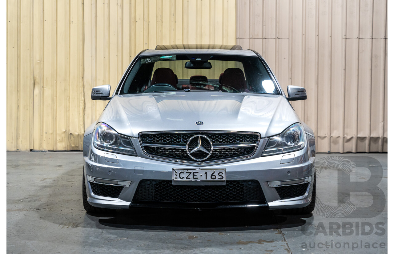 11/2011 Mercedes-Benz C63 AMG W204 MY11 4d Sedan Palladium Silver Metallic V8 6.2L