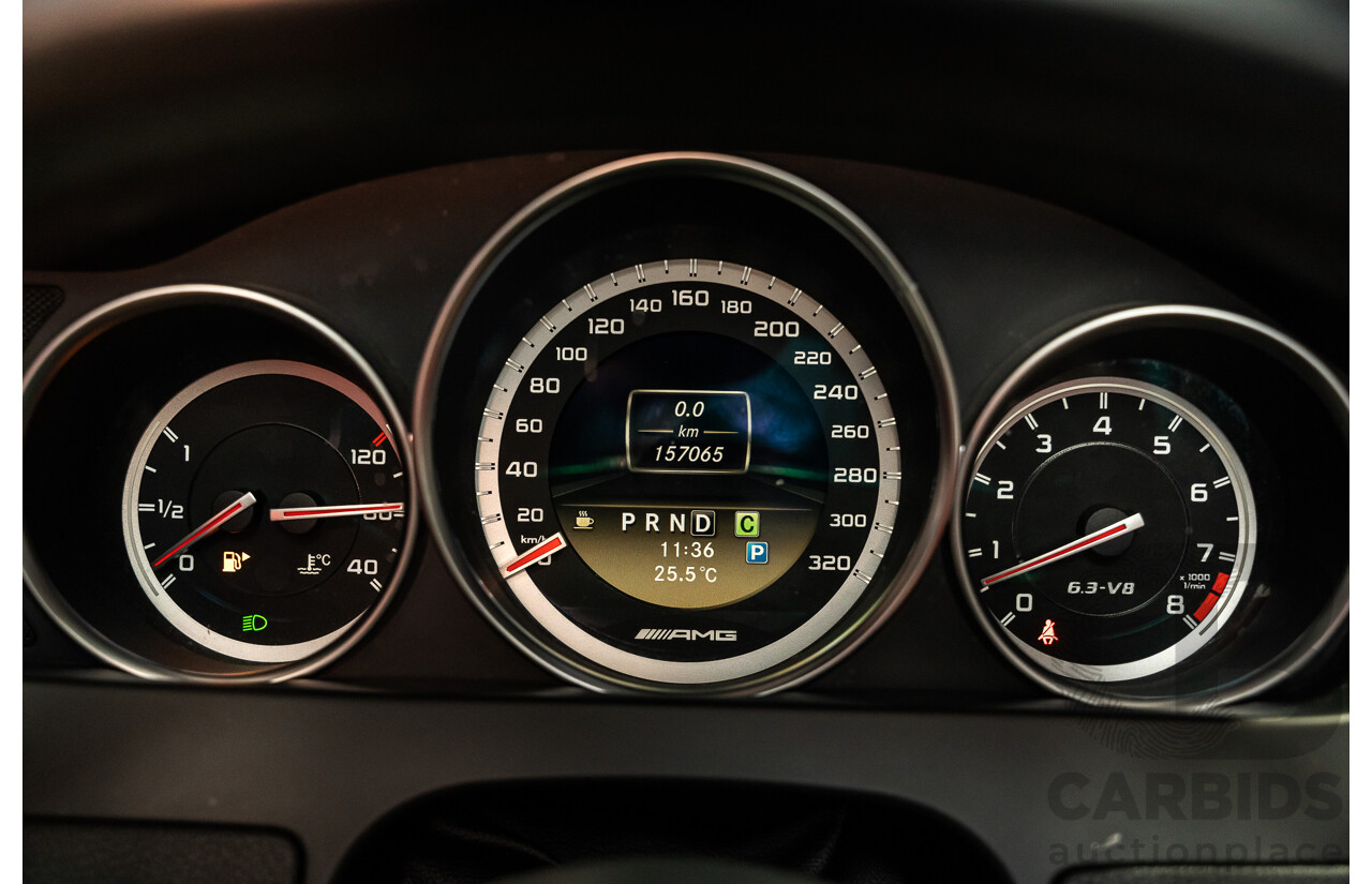 11/2011 Mercedes-Benz C63 AMG W204 MY11 4d Sedan Palladium Silver Metallic V8 6.2L