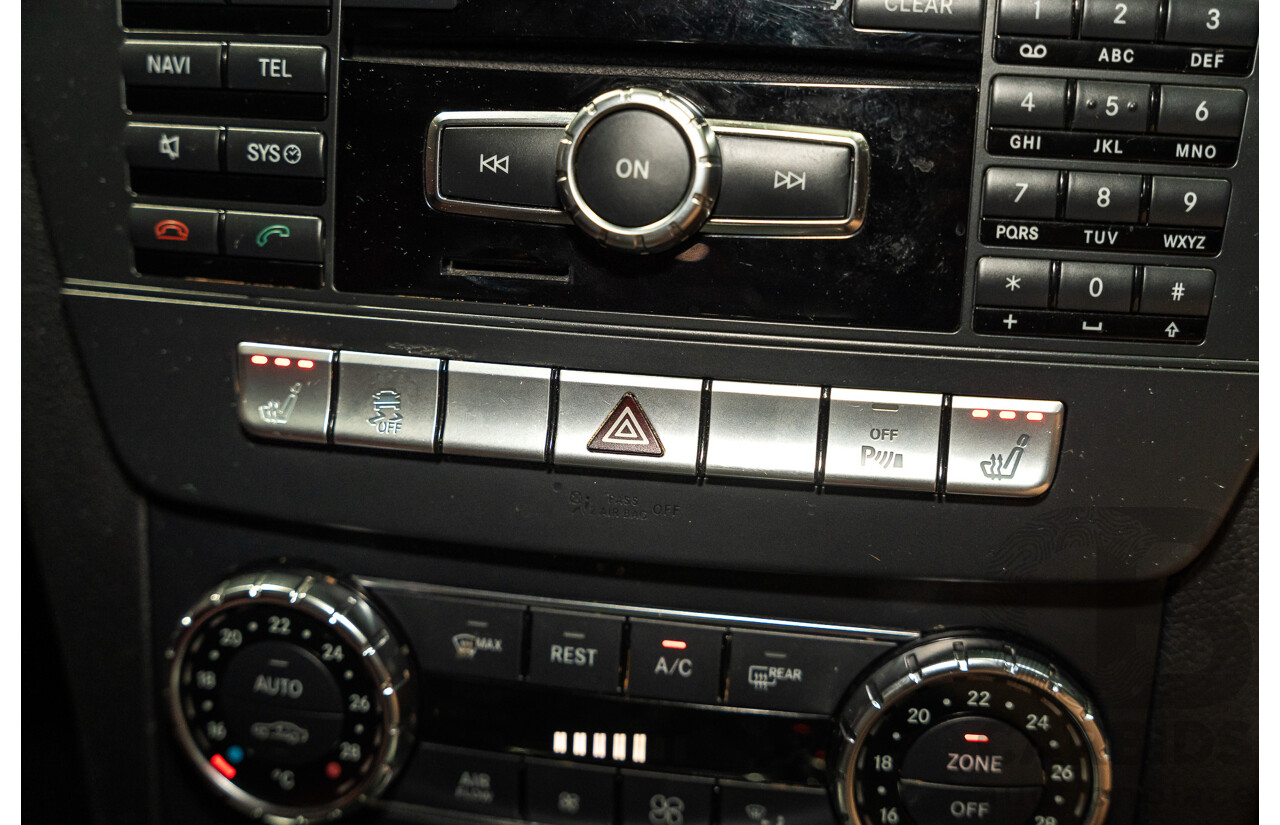 11/2011 Mercedes-Benz C63 AMG W204 MY11 4d Sedan Palladium Silver Metallic V8 6.2L