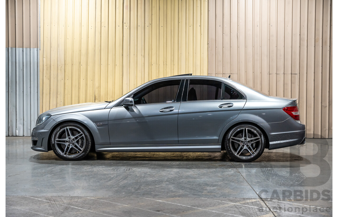 11/2011 Mercedes-Benz C63 AMG W204 MY11 4d Sedan Palladium Silver Metallic V8 6.2L