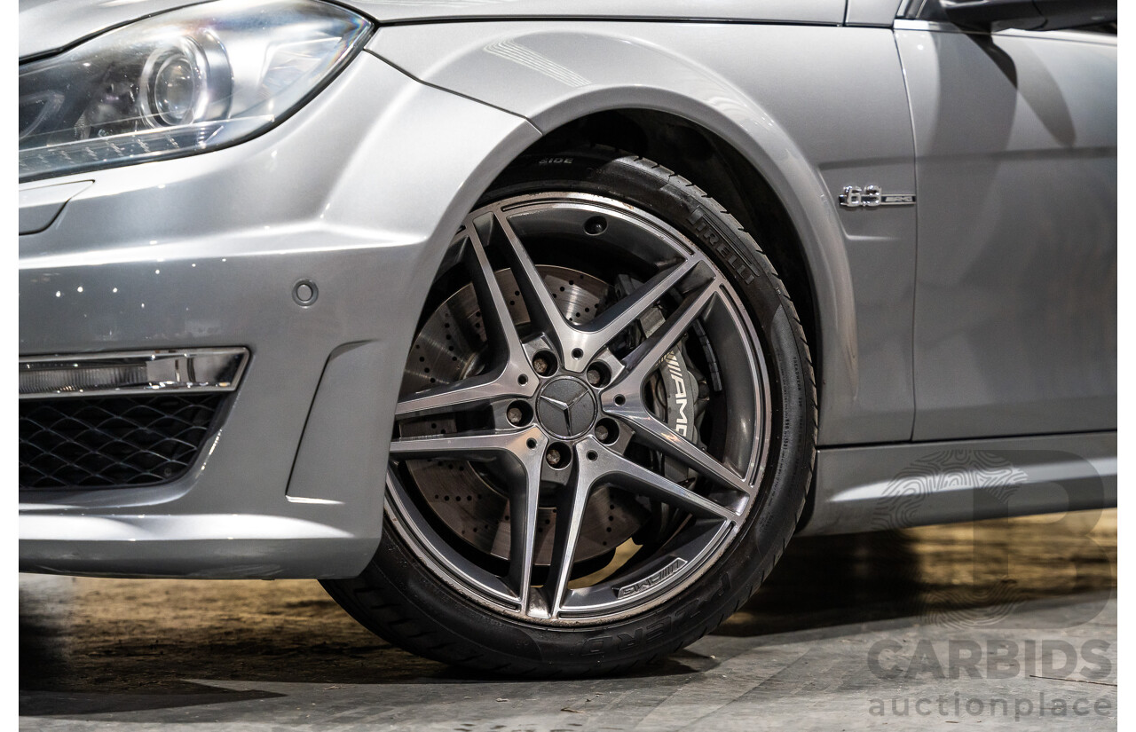 11/2011 Mercedes-Benz C63 AMG W204 MY11 4d Sedan Palladium Silver Metallic V8 6.2L