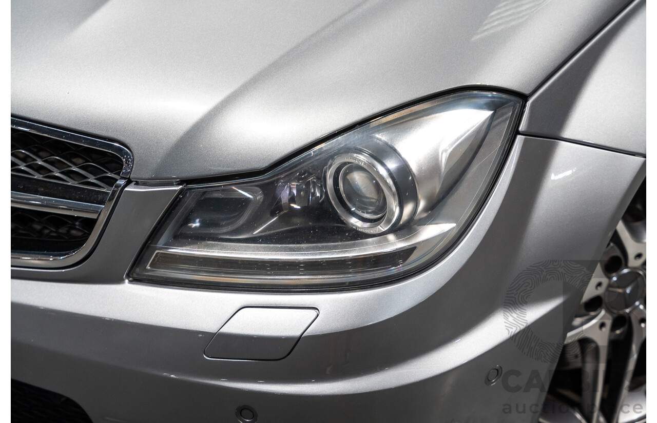 11/2011 Mercedes-Benz C63 AMG W204 MY11 4d Sedan Palladium Silver Metallic V8 6.2L