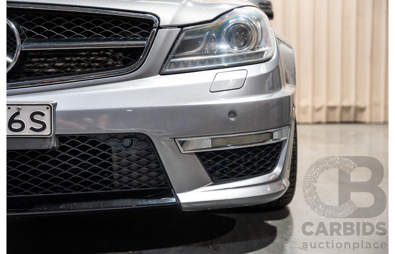 11/2011 Mercedes-Benz C63 AMG W204 MY11 4d Sedan Palladium Silver Metallic V8 6.2L