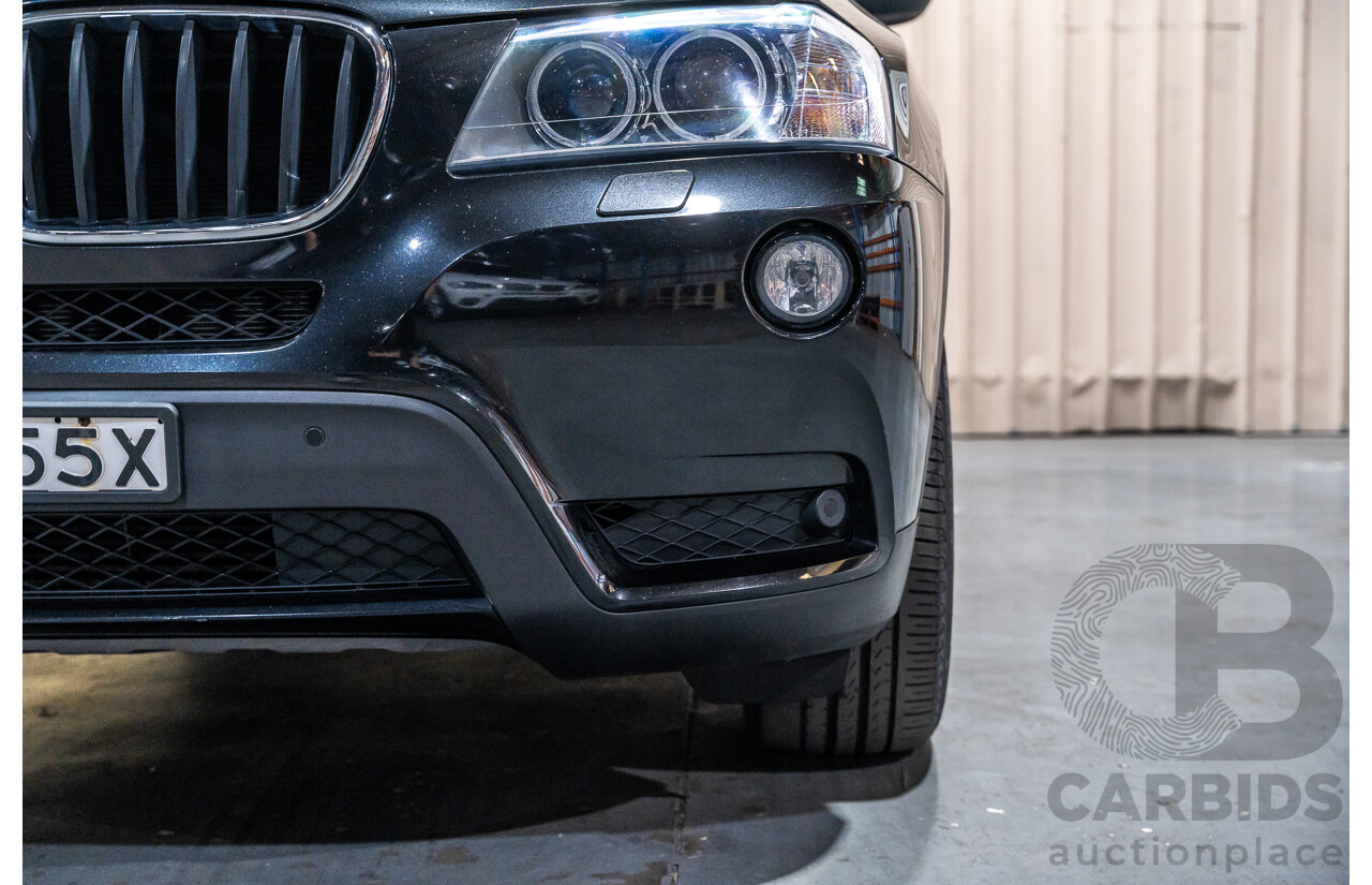 12/2011 BMW X3 Xdrive 20d (AWD) F25 4d Wagon Metallic Black Turbo Diesel 2.0L