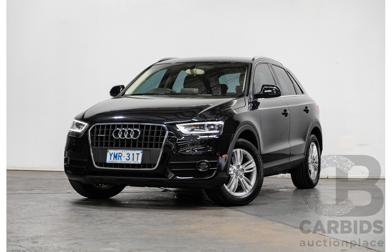 09/2012 Audi Q3 2.0 TFSI Quattro (AWD) 8U 4D Wagon Black Turbo 2.0L
