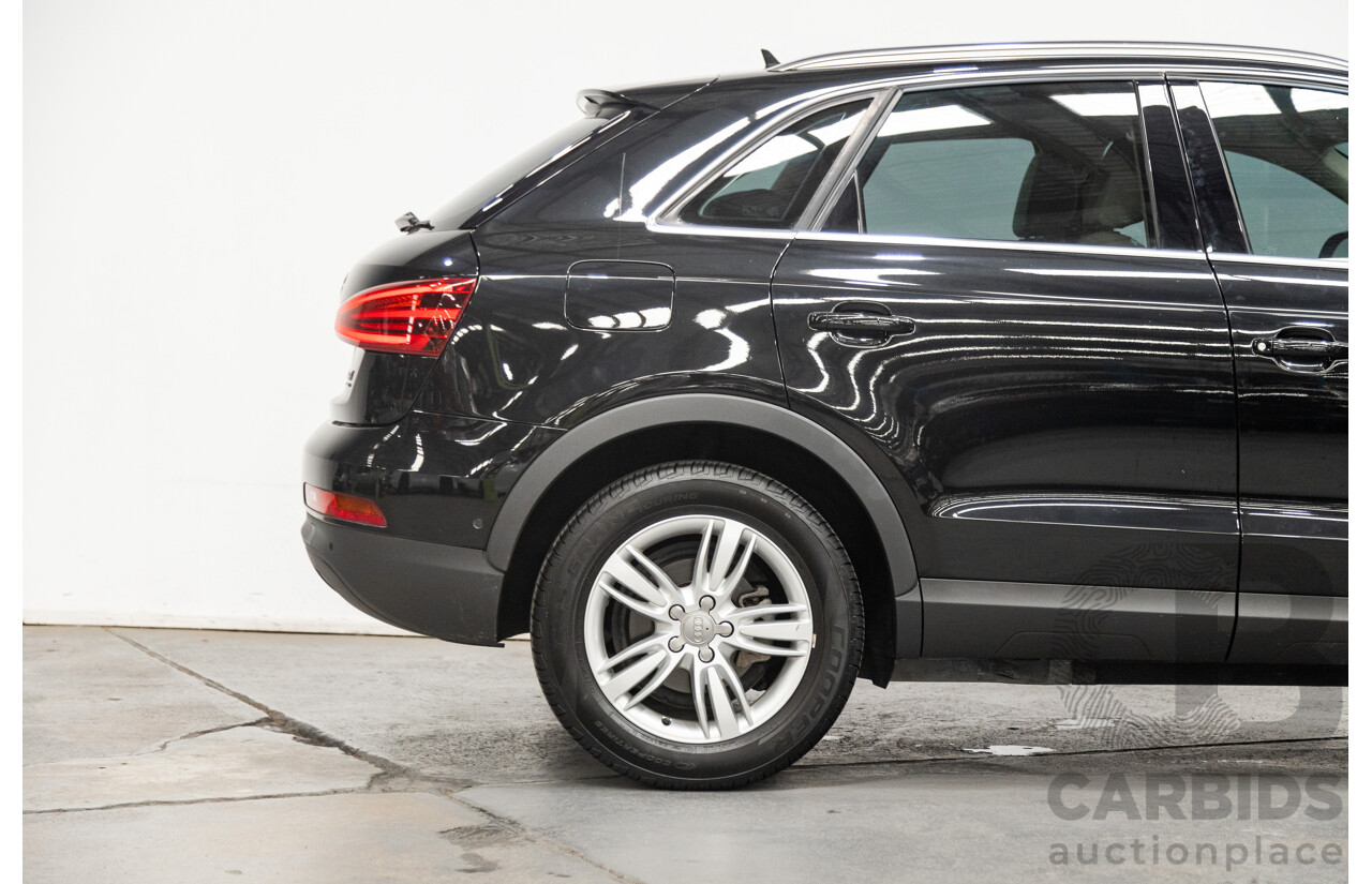 09/2012 Audi Q3 2.0 TFSI Quattro (AWD) 8U 4D Wagon Black Turbo 2.0L