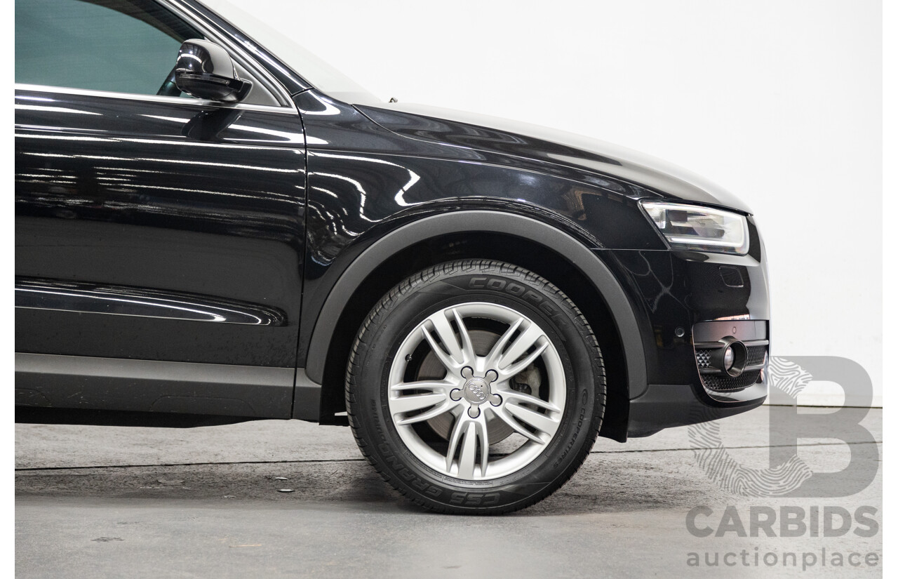 09/2012 Audi Q3 2.0 TFSI Quattro (AWD) 8U 4D Wagon Black Turbo 2.0L