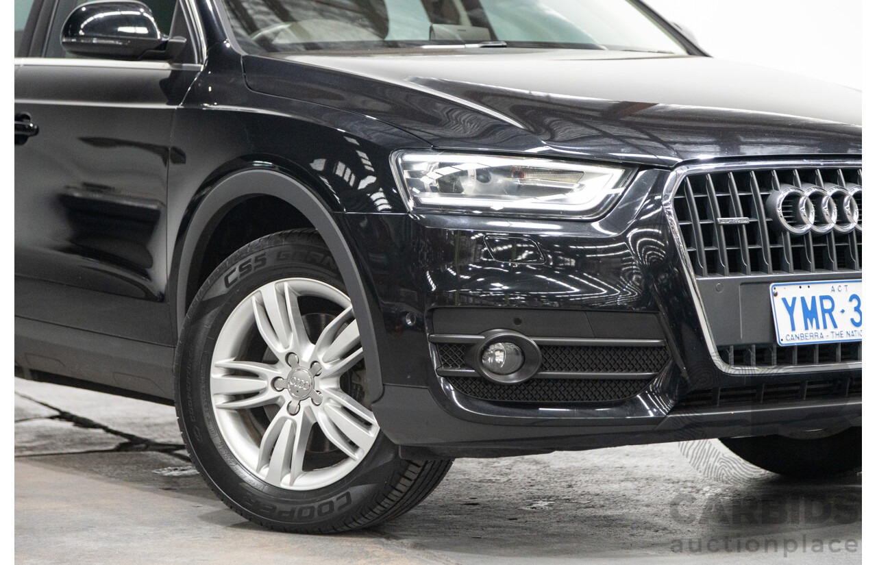 09/2012 Audi Q3 2.0 TFSI Quattro (AWD) 8U 4D Wagon Black Turbo 2.0L