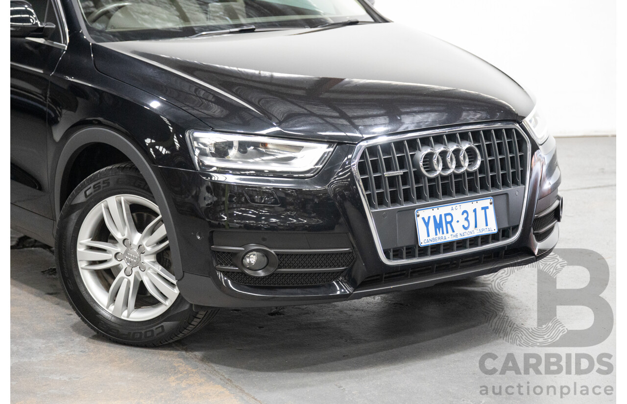 09/2012 Audi Q3 2.0 TFSI Quattro (AWD) 8U 4D Wagon Black Turbo 2.0L