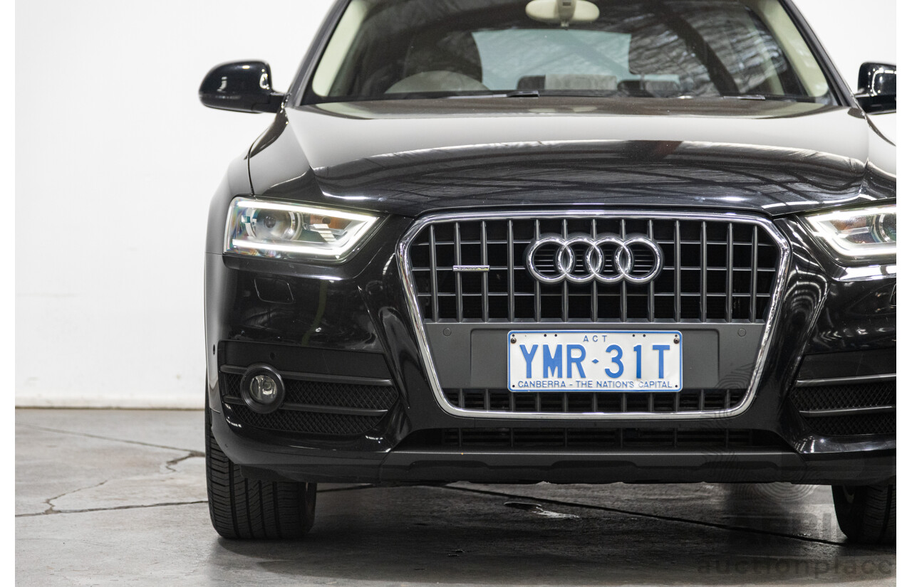 09/2012 Audi Q3 2.0 TFSI Quattro (AWD) 8U 4D Wagon Black Turbo 2.0L