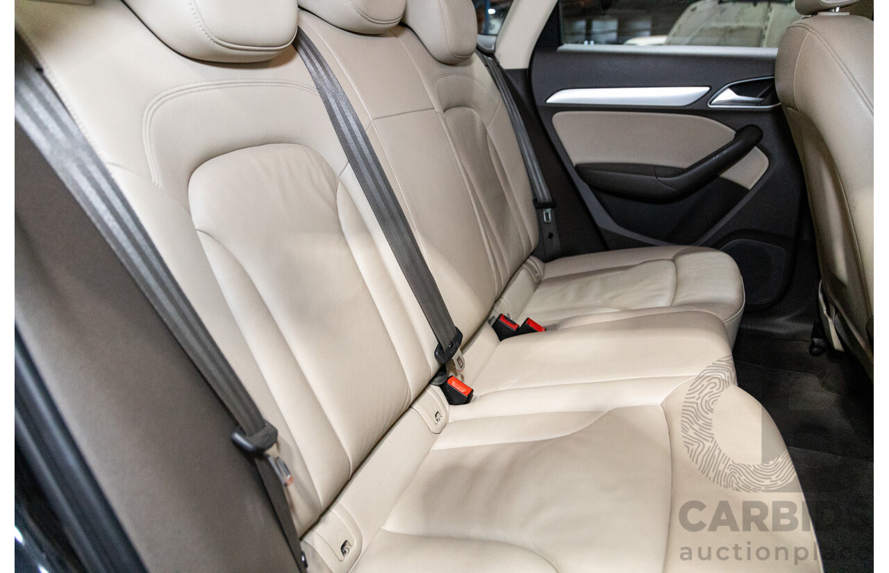 09/2012 Audi Q3 2.0 TFSI Quattro (AWD) 8U 4D Wagon Black Turbo 2.0L