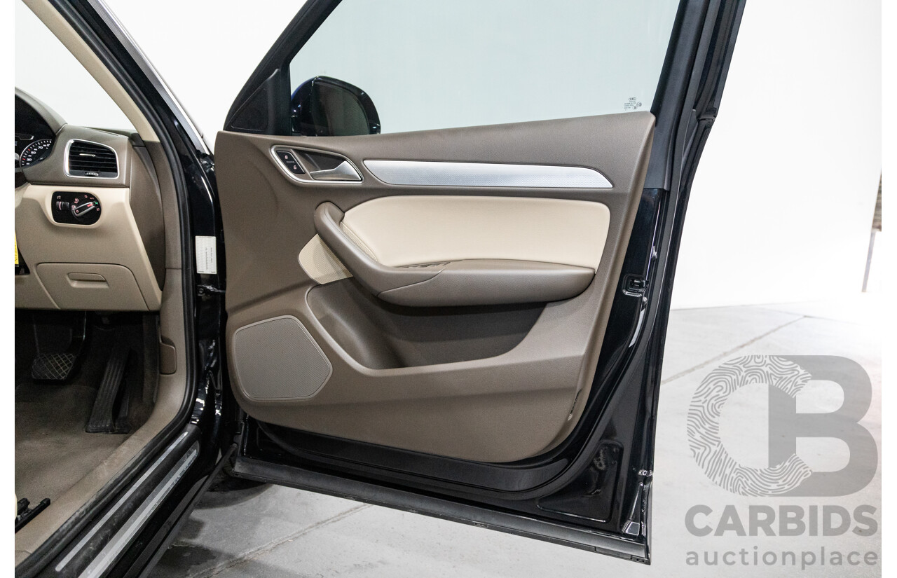 09/2012 Audi Q3 2.0 TFSI Quattro (AWD) 8U 4D Wagon Black Turbo 2.0L