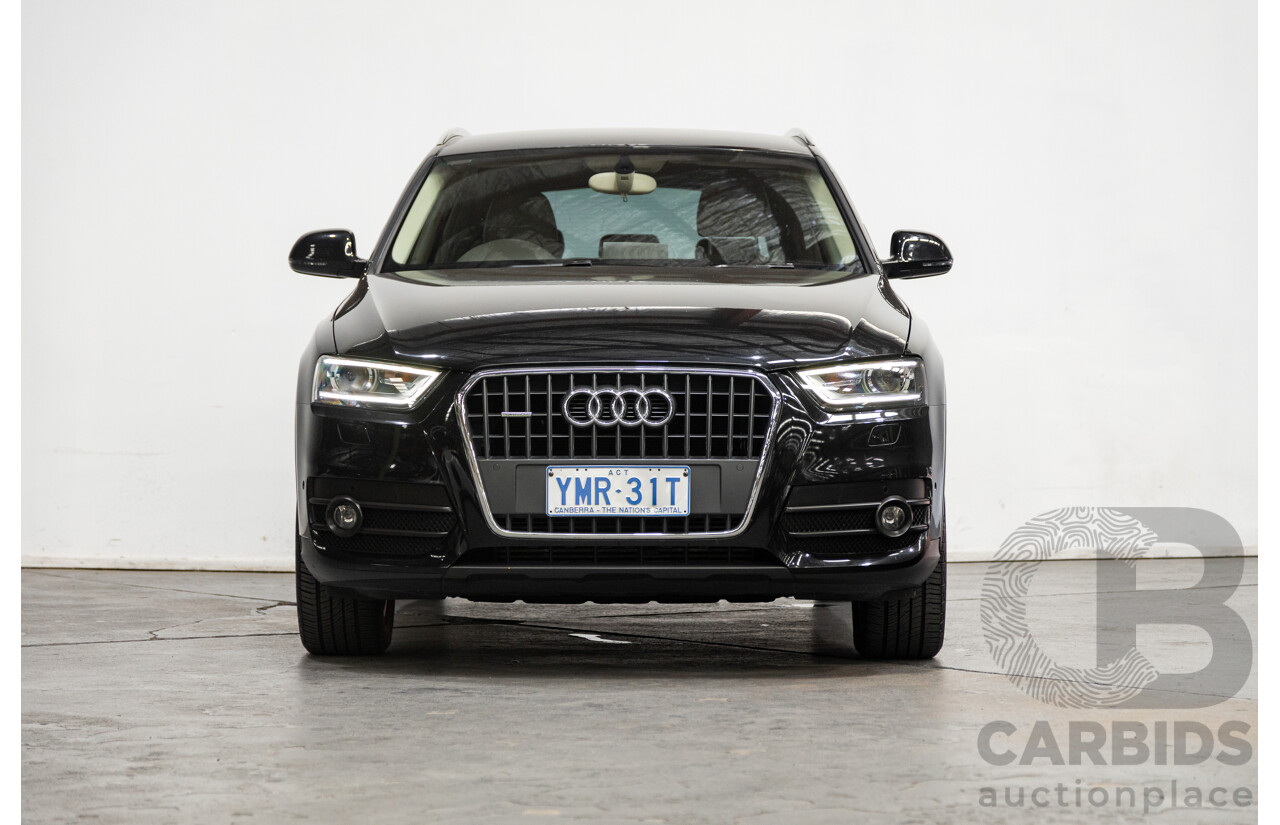 09/2012 Audi Q3 2.0 TFSI Quattro (AWD) 8U 4D Wagon Black Turbo 2.0L