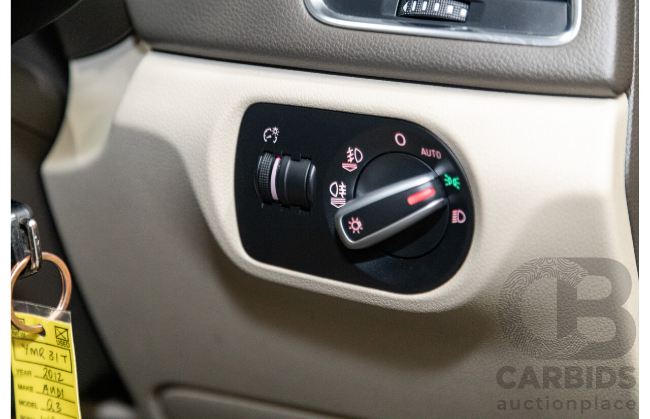 09/2012 Audi Q3 2.0 TFSI Quattro (AWD) 8U 4D Wagon Black Turbo 2.0L