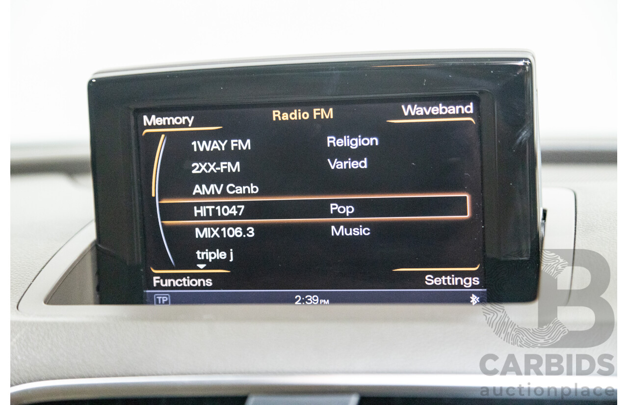 09/2012 Audi Q3 2.0 TFSI Quattro (AWD) 8U 4D Wagon Black Turbo 2.0L