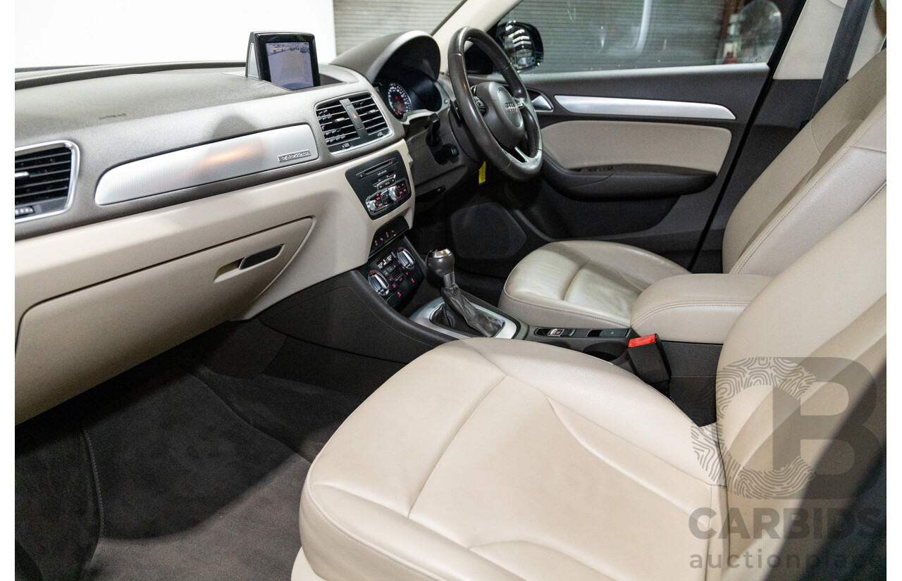 09/2012 Audi Q3 2.0 TFSI Quattro (AWD) 8U 4D Wagon Black Turbo 2.0L