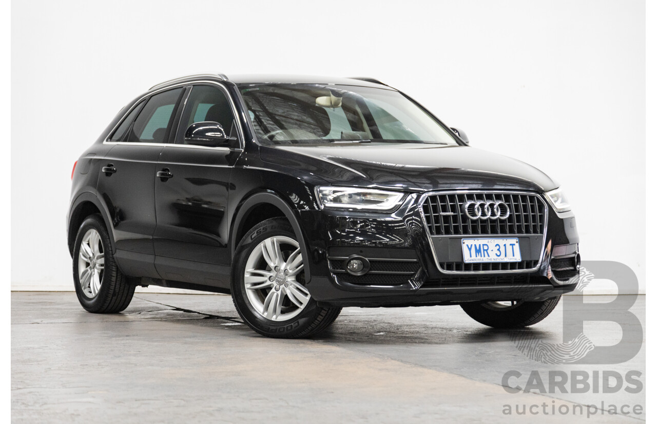 09/2012 Audi Q3 2.0 TFSI Quattro (AWD) 8U 4D Wagon Black Turbo 2.0L