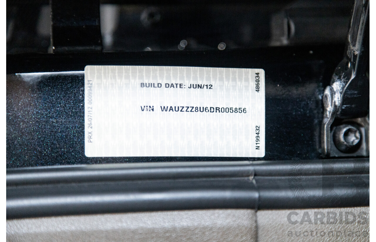 09/2012 Audi Q3 2.0 TFSI Quattro (AWD) 8U 4D Wagon Black Turbo 2.0L