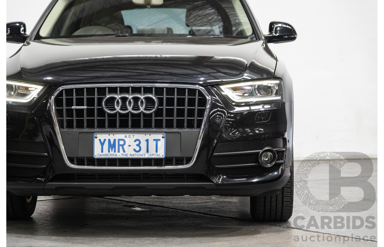 09/2012 Audi Q3 2.0 TFSI Quattro (AWD) 8U 4D Wagon Black Turbo 2.0L