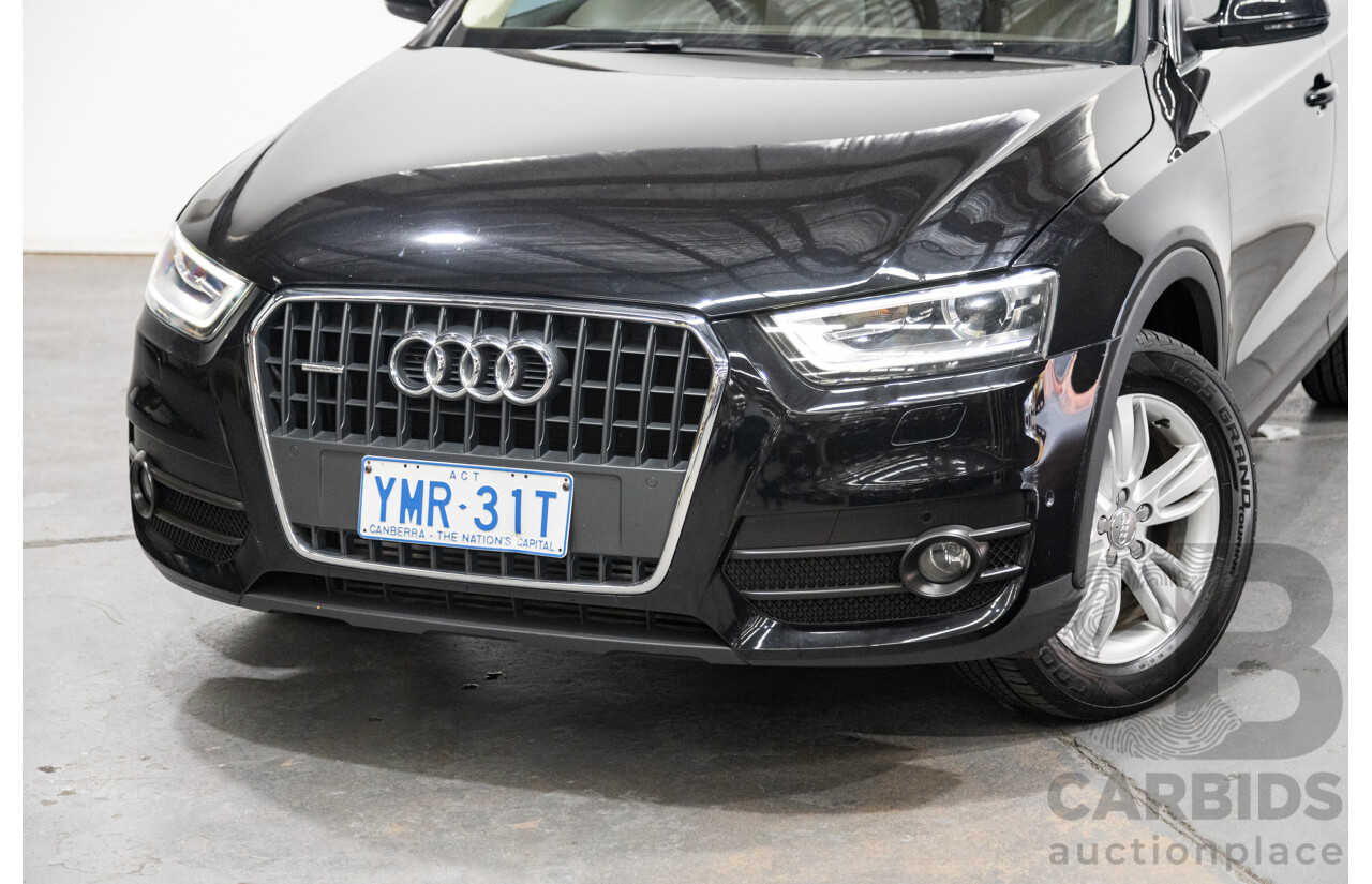 09/2012 Audi Q3 2.0 TFSI Quattro (AWD) 8U 4D Wagon Black Turbo 2.0L