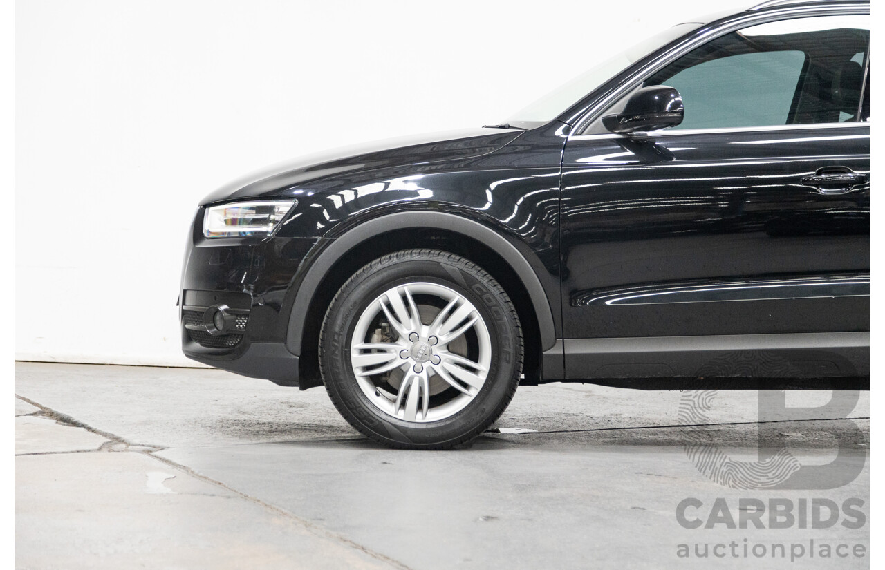 09/2012 Audi Q3 2.0 TFSI Quattro (AWD) 8U 4D Wagon Black Turbo 2.0L