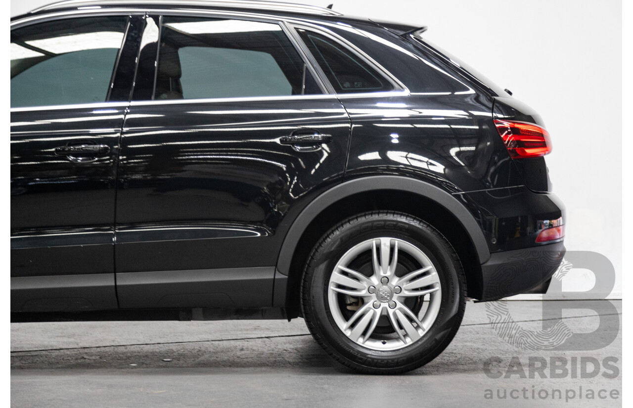 09/2012 Audi Q3 2.0 TFSI Quattro (AWD) 8U 4D Wagon Black Turbo 2.0L