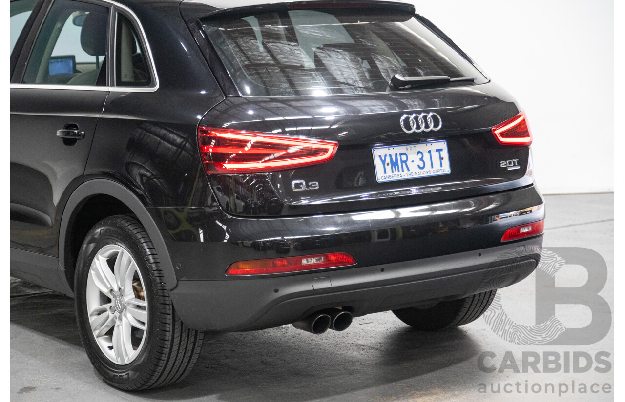 09/2012 Audi Q3 2.0 TFSI Quattro (AWD) 8U 4D Wagon Black Turbo 2.0L