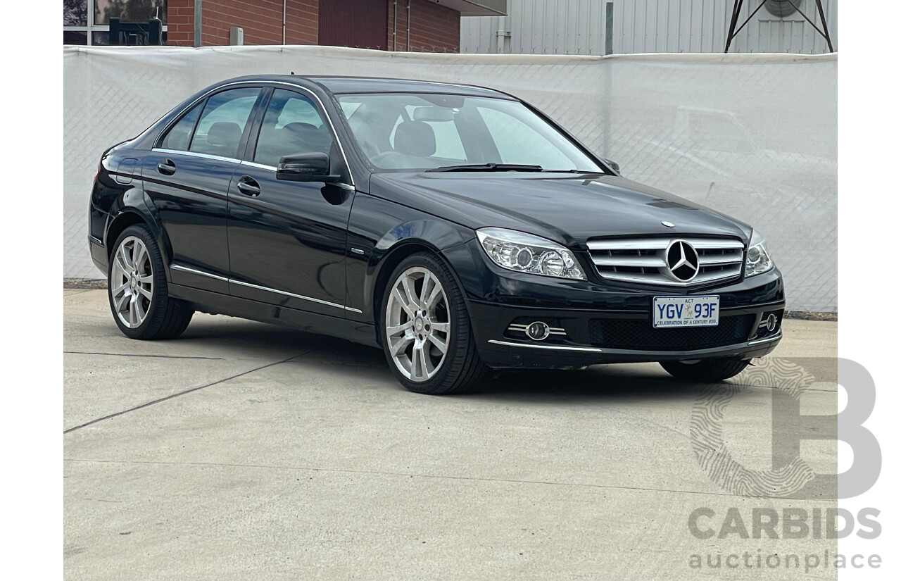 5/2010 Mercedes-Benz C250 CGI Avantgarde W204 MY10 4d Sedan Black 1.8L