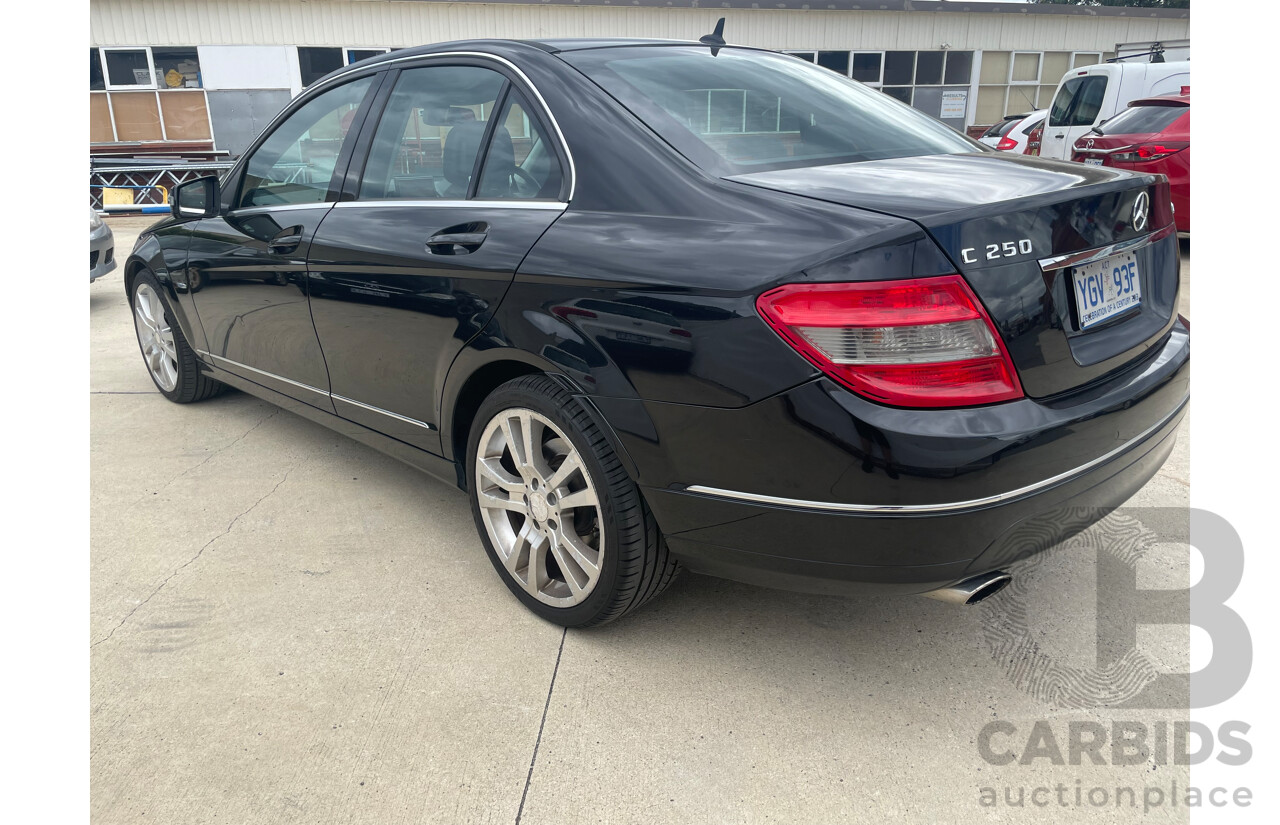 5/2010 Mercedes-Benz C250 CGI Avantgarde W204 MY10 4d Sedan Black 1.8L