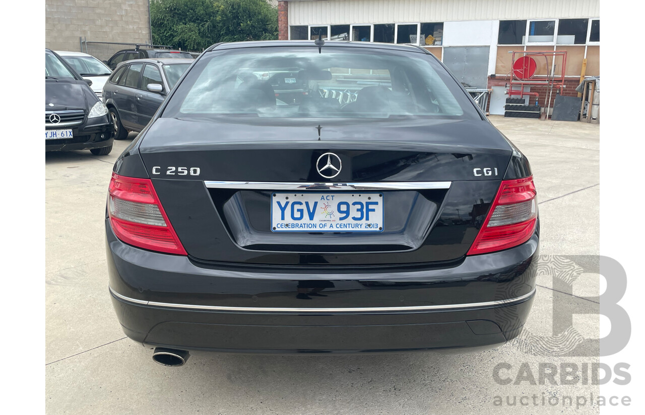5/2010 Mercedes-Benz C250 CGI Avantgarde W204 MY10 4d Sedan Black 1.8L
