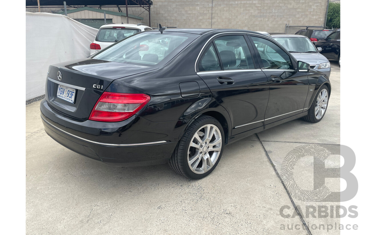 5/2010 Mercedes-Benz C250 CGI Avantgarde W204 MY10 4d Sedan Black 1.8L