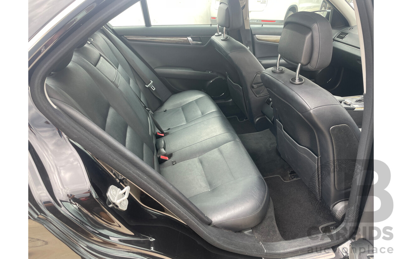5/2010 Mercedes-Benz C250 CGI Avantgarde W204 MY10 4d Sedan Black 1.8L
