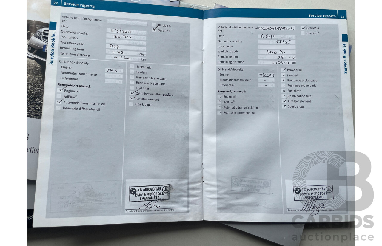 5/2010 Mercedes-Benz C250 CGI Avantgarde W204 MY10 4d Sedan Black 1.8L