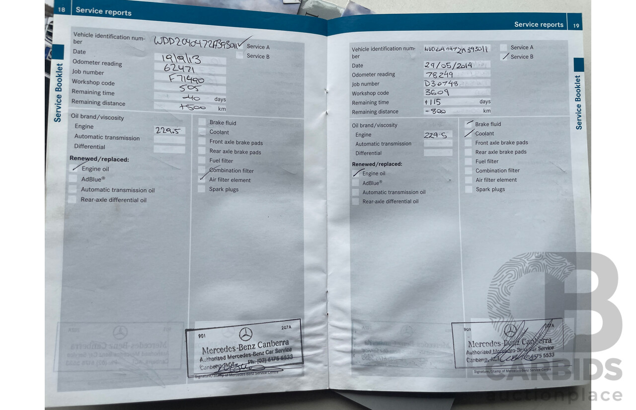 5/2010 Mercedes-Benz C250 CGI Avantgarde W204 MY10 4d Sedan Black 1.8L