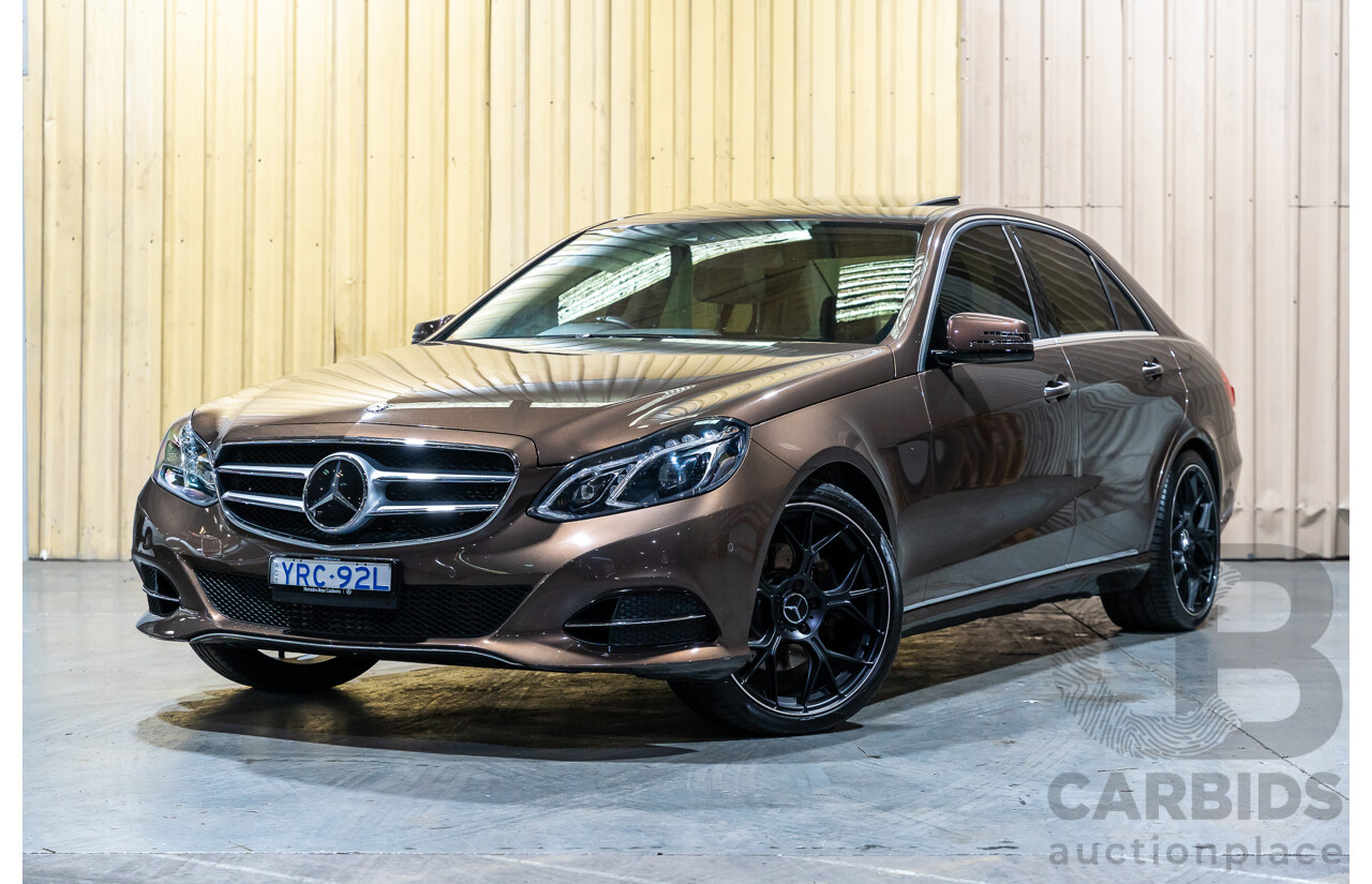 9/2013 Mercedes Benz E300 Bluetec Hybrid 212 MY13 4d Sedan Dolomite Brown Metallic Turbo Diesel 2.1L - Hybrid