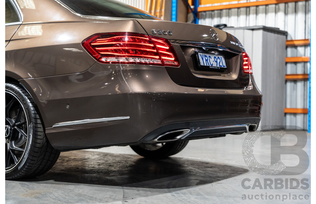 9/2013 Mercedes Benz E300 Bluetec Hybrid 212 MY13 4d Sedan Dolomite Brown Metallic Turbo Diesel 2.1L - Hybrid
