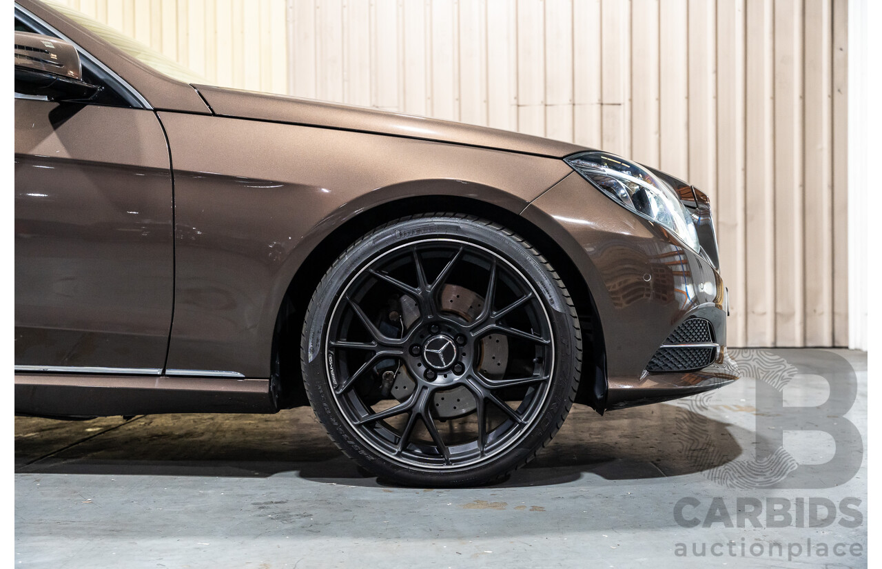9/2013 Mercedes Benz E300 Bluetec Hybrid 212 MY13 4d Sedan Dolomite Brown Metallic Turbo Diesel 2.1L - Hybrid