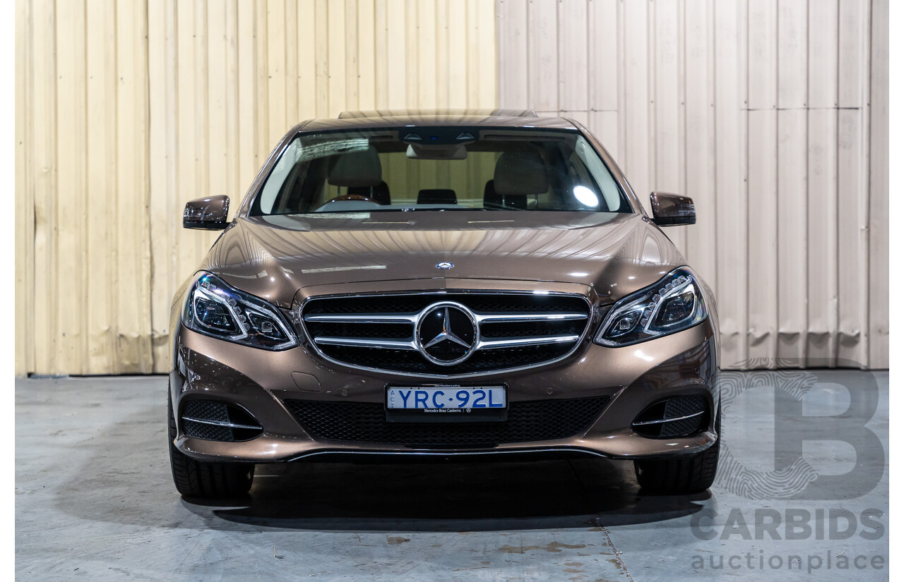 9/2013 Mercedes Benz E300 Bluetec Hybrid 212 MY13 4d Sedan Dolomite Brown Metallic Turbo Diesel 2.1L - Hybrid