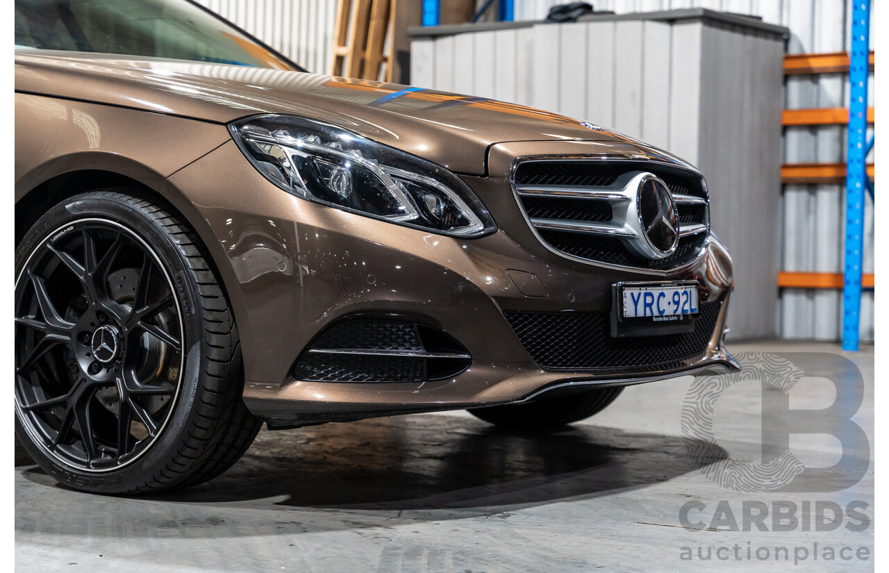 9/2013 Mercedes Benz E300 Bluetec Hybrid 212 MY13 4d Sedan Dolomite Brown Metallic Turbo Diesel 2.1L - Hybrid