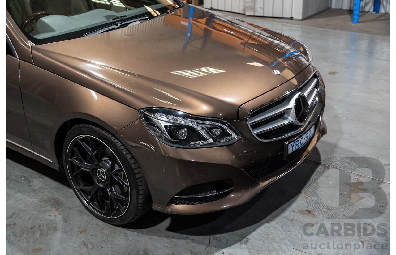 9/2013 Mercedes Benz E300 Bluetec Hybrid 212 MY13 4d Sedan Dolomite Brown Metallic Turbo Diesel 2.1L - Hybrid
