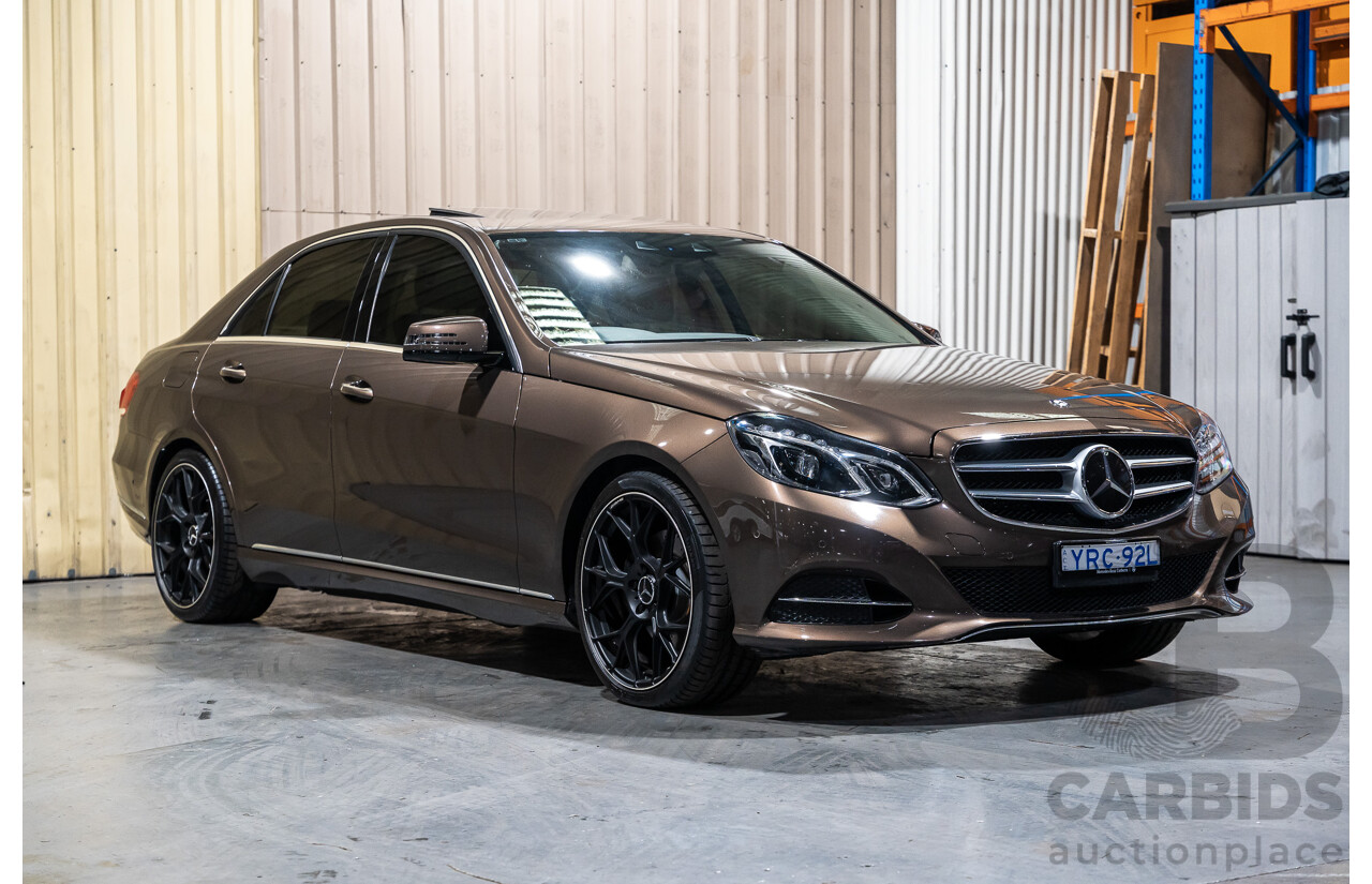 9/2013 Mercedes Benz E300 Bluetec Hybrid 212 MY13 4d Sedan Dolomite Brown Metallic Turbo Diesel 2.1L - Hybrid