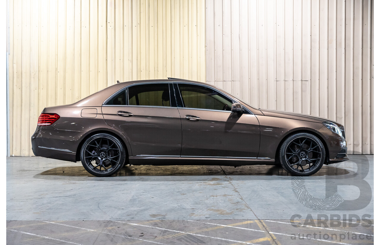 9/2013 Mercedes Benz E300 Bluetec Hybrid 212 MY13 4d Sedan Dolomite Brown Metallic Turbo Diesel 2.1L - Hybrid