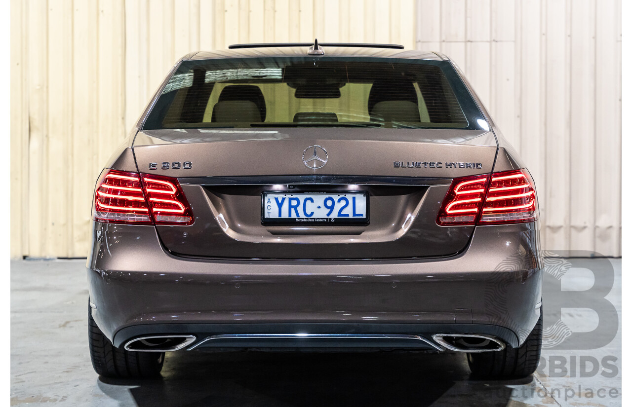 9/2013 Mercedes Benz E300 Bluetec Hybrid 212 MY13 4d Sedan Dolomite Brown Metallic Turbo Diesel 2.1L - Hybrid