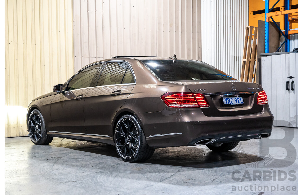 9/2013 Mercedes Benz E300 Bluetec Hybrid 212 MY13 4d Sedan Dolomite Brown Metallic Turbo Diesel 2.1L - Hybrid