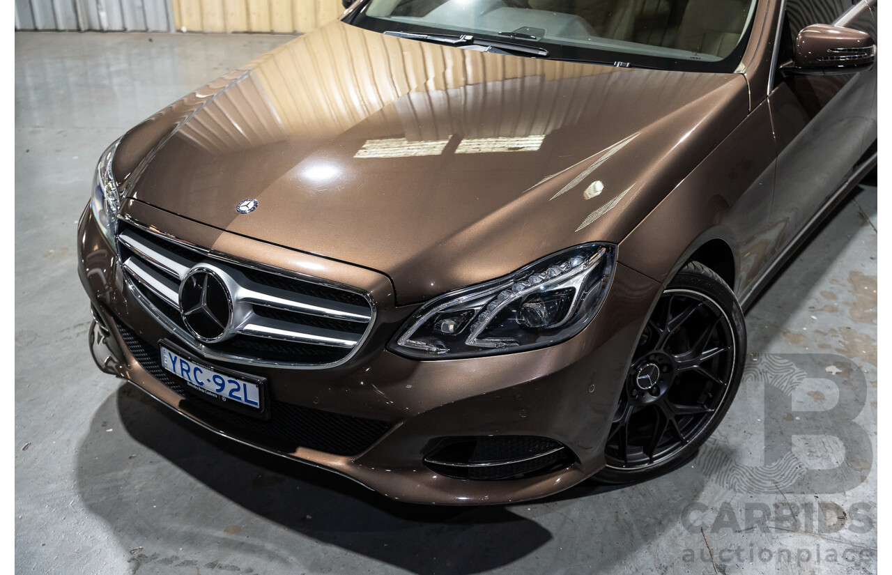 9/2013 Mercedes Benz E300 Bluetec Hybrid 212 MY13 4d Sedan Dolomite Brown Metallic Turbo Diesel 2.1L - Hybrid