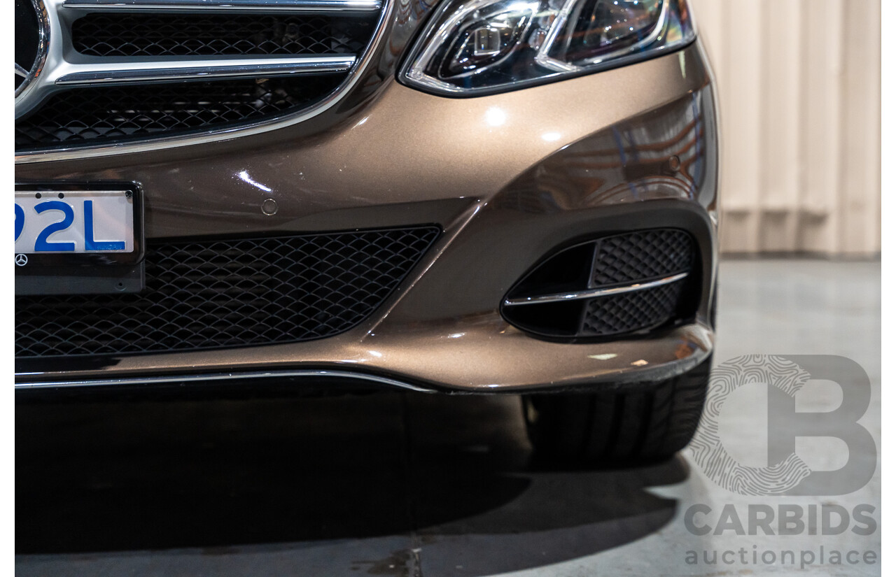 9/2013 Mercedes Benz E300 Bluetec Hybrid 212 MY13 4d Sedan Dolomite Brown Metallic Turbo Diesel 2.1L - Hybrid