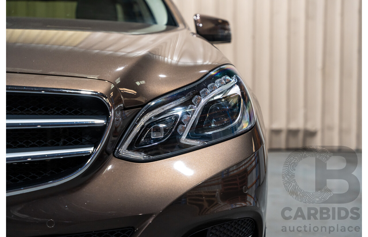 9/2013 Mercedes Benz E300 Bluetec Hybrid 212 MY13 4d Sedan Dolomite Brown Metallic Turbo Diesel 2.1L - Hybrid
