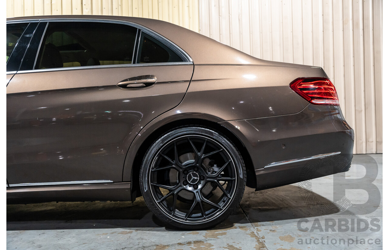 9/2013 Mercedes Benz E300 Bluetec Hybrid 212 MY13 4d Sedan Dolomite Brown Metallic Turbo Diesel 2.1L - Hybrid