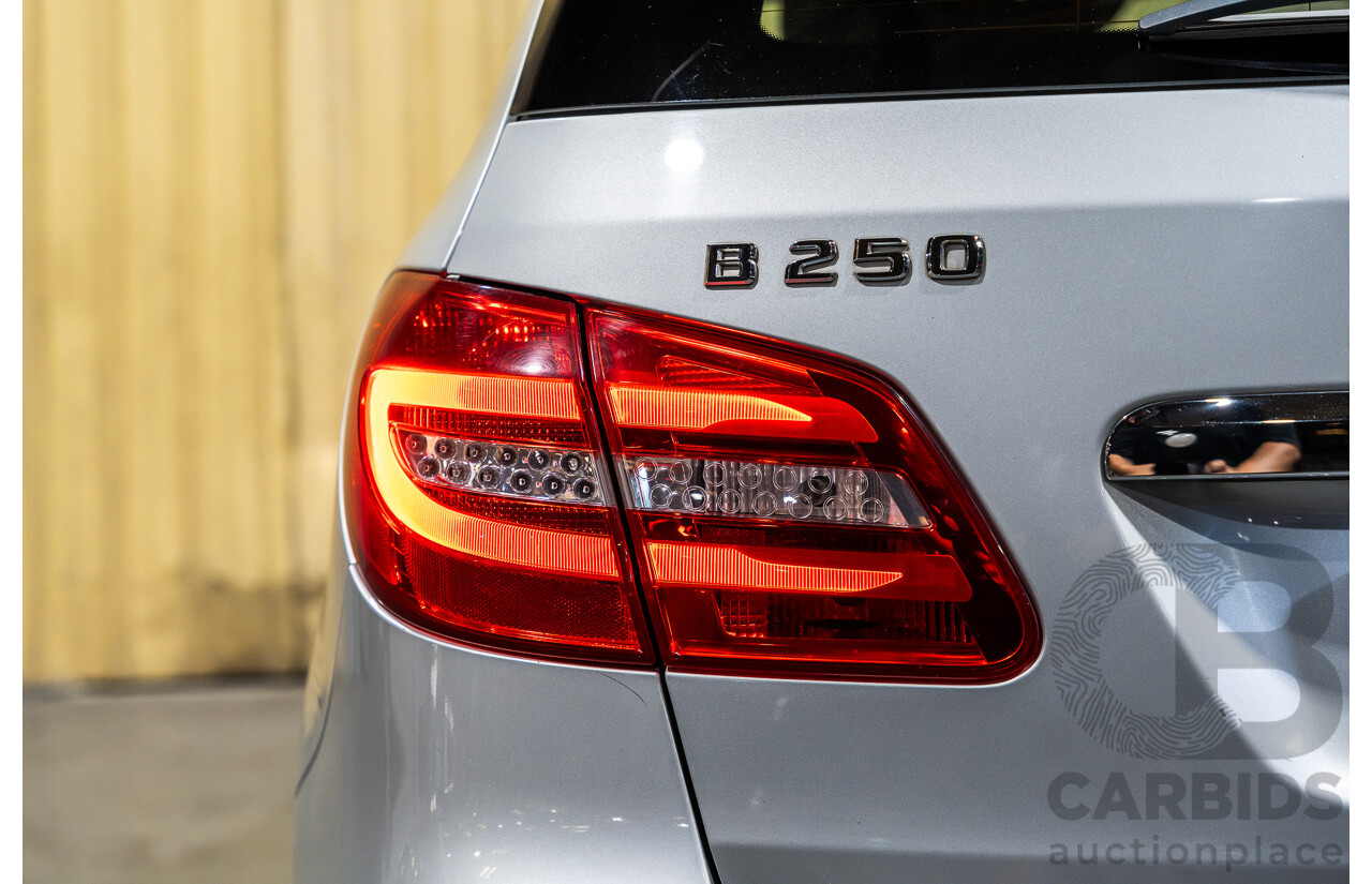 12/2012 Mercedes Benz B250 BE 246 MY13 5d Hatchback Polar Silver Metallic Turbo 2.0L