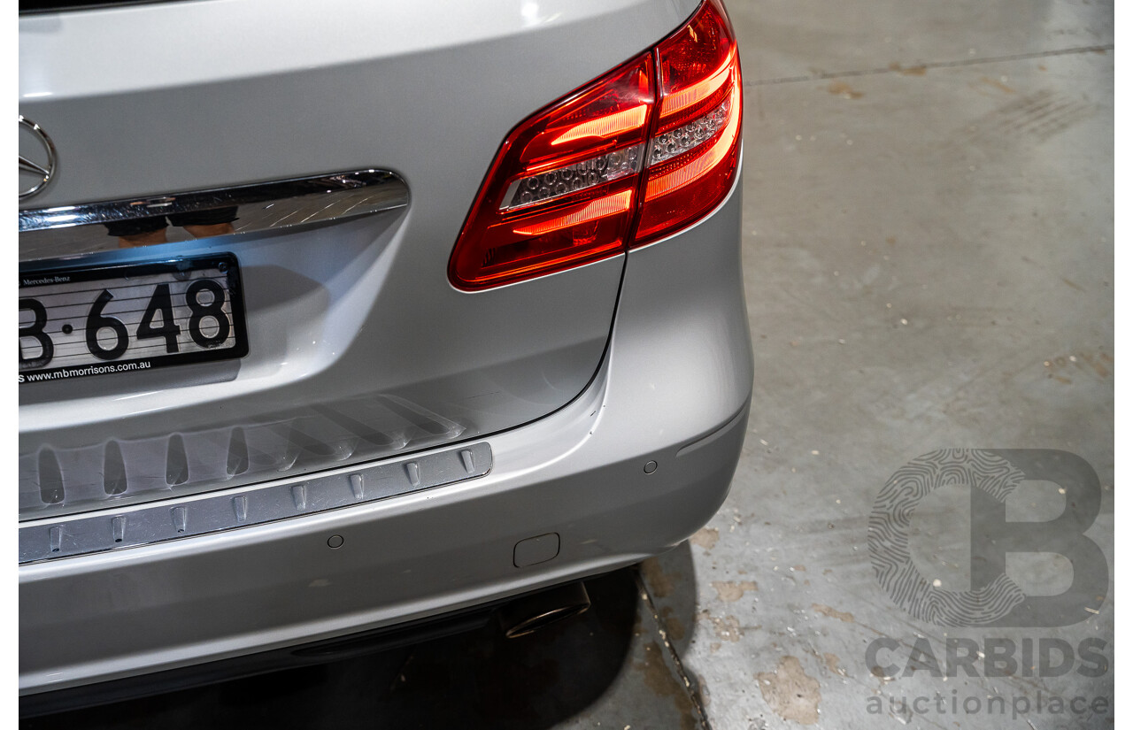 12/2012 Mercedes Benz B250 BE 246 MY13 5d Hatchback Polar Silver Metallic Turbo 2.0L